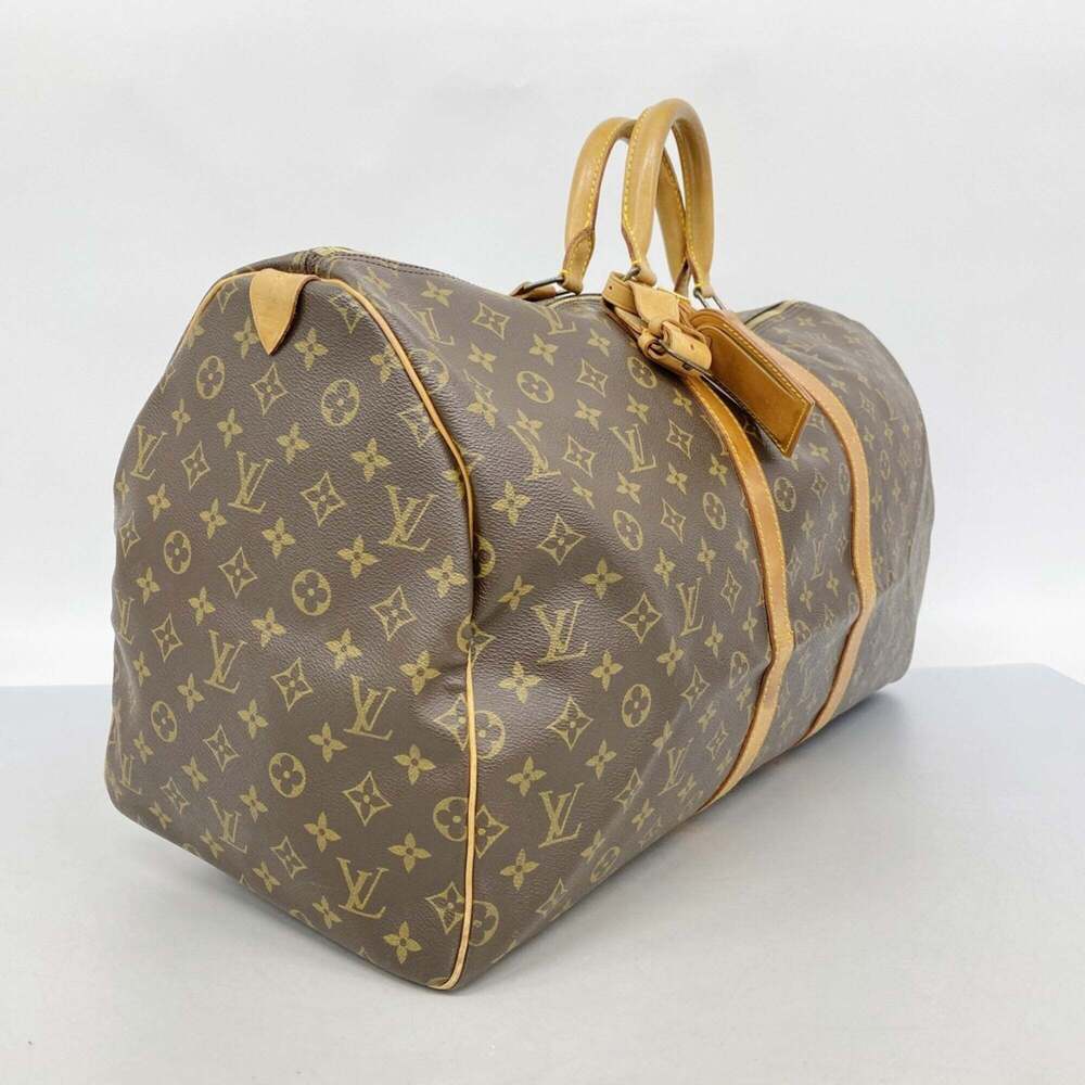 LOUIS VUITTON Brown Monogram Keepall 55 Boston Bag - Picture 2 of 10